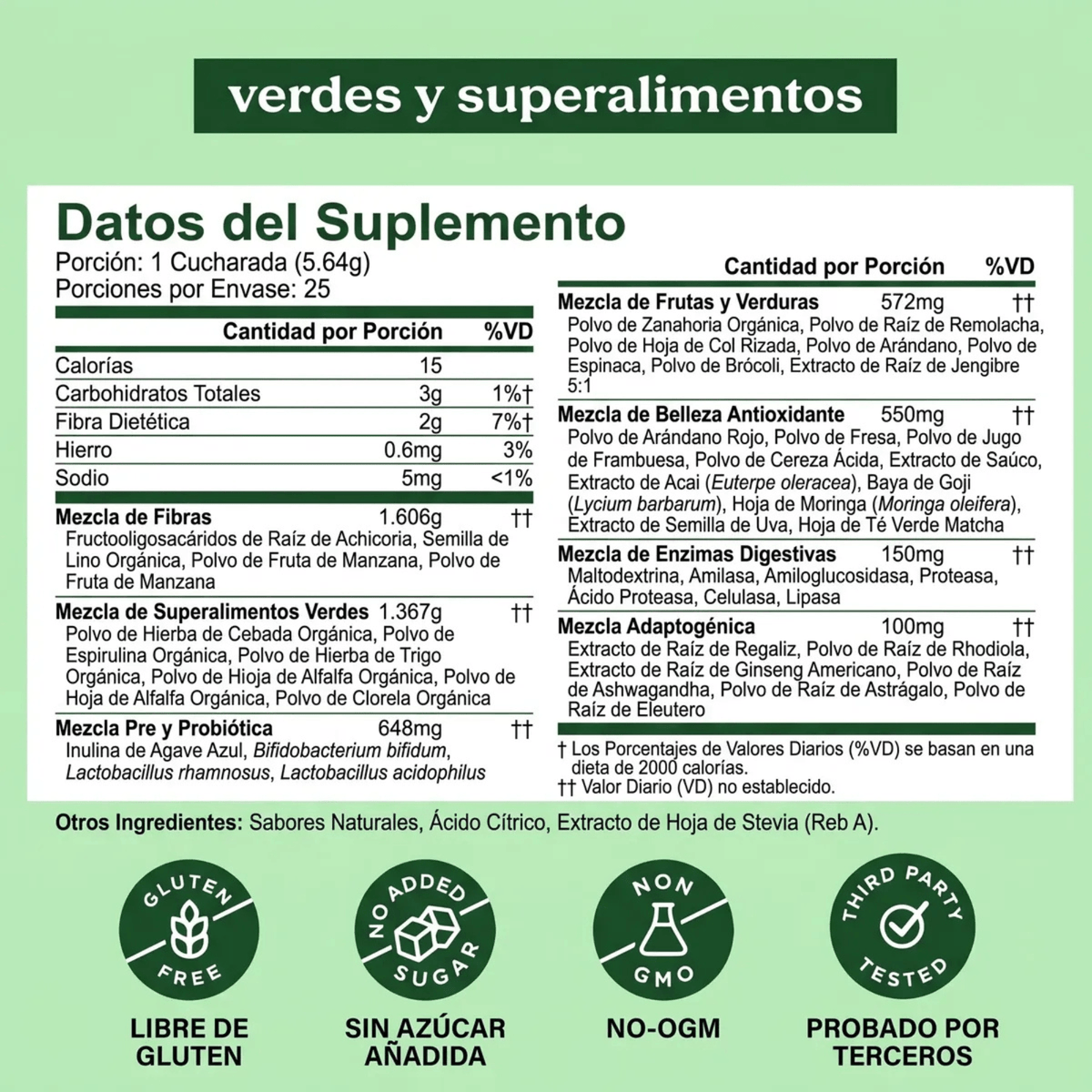 Bloom Greens Sabor Original - 25 Porciones