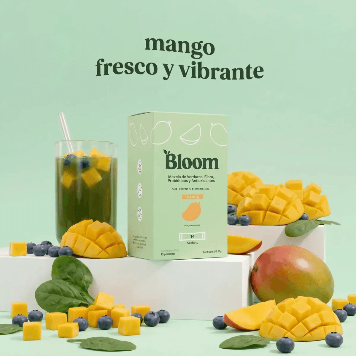 Greens Sabor Mango 14 Sobres