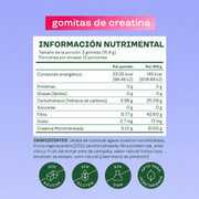 Gomitas de Creatina - 36 Gomitas Sabor Sour Berry Boost