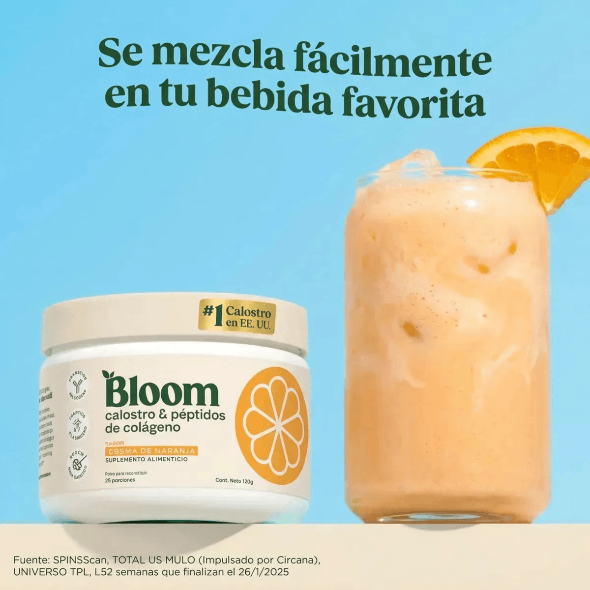 Calostro Con Colágeno Sabor Crema De Naranja