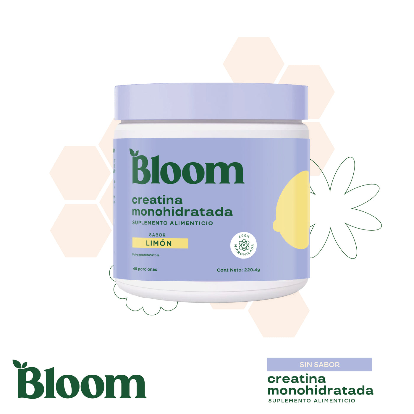 Creatina Sabor Limón - 25 Porciones Limón