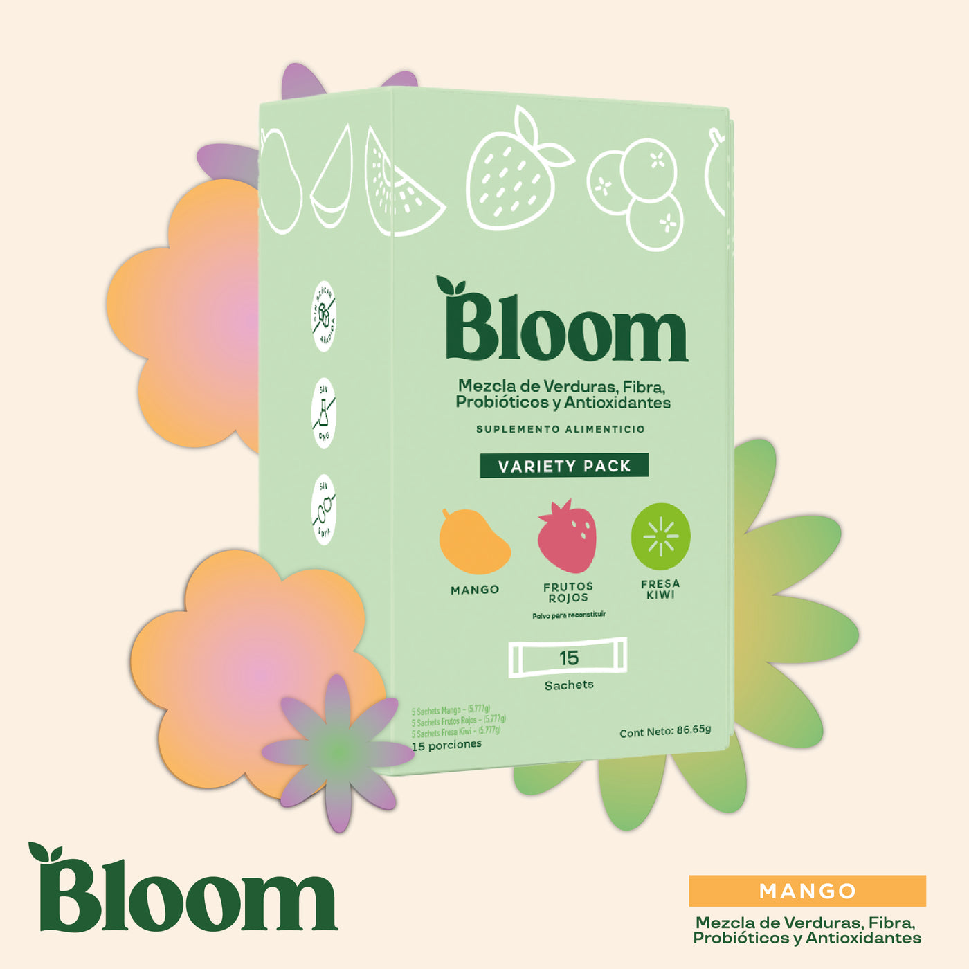 Greens Sachets Variedad De Sabores 15 sobres