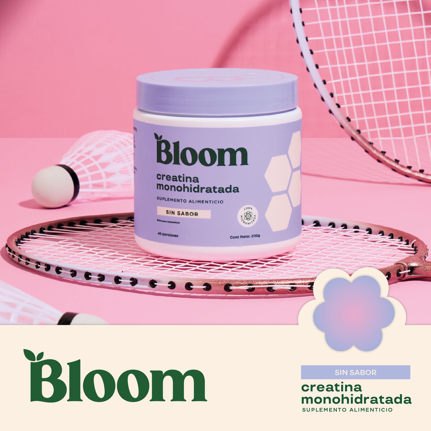 Bloom Creatina sin Sabor 40 ct