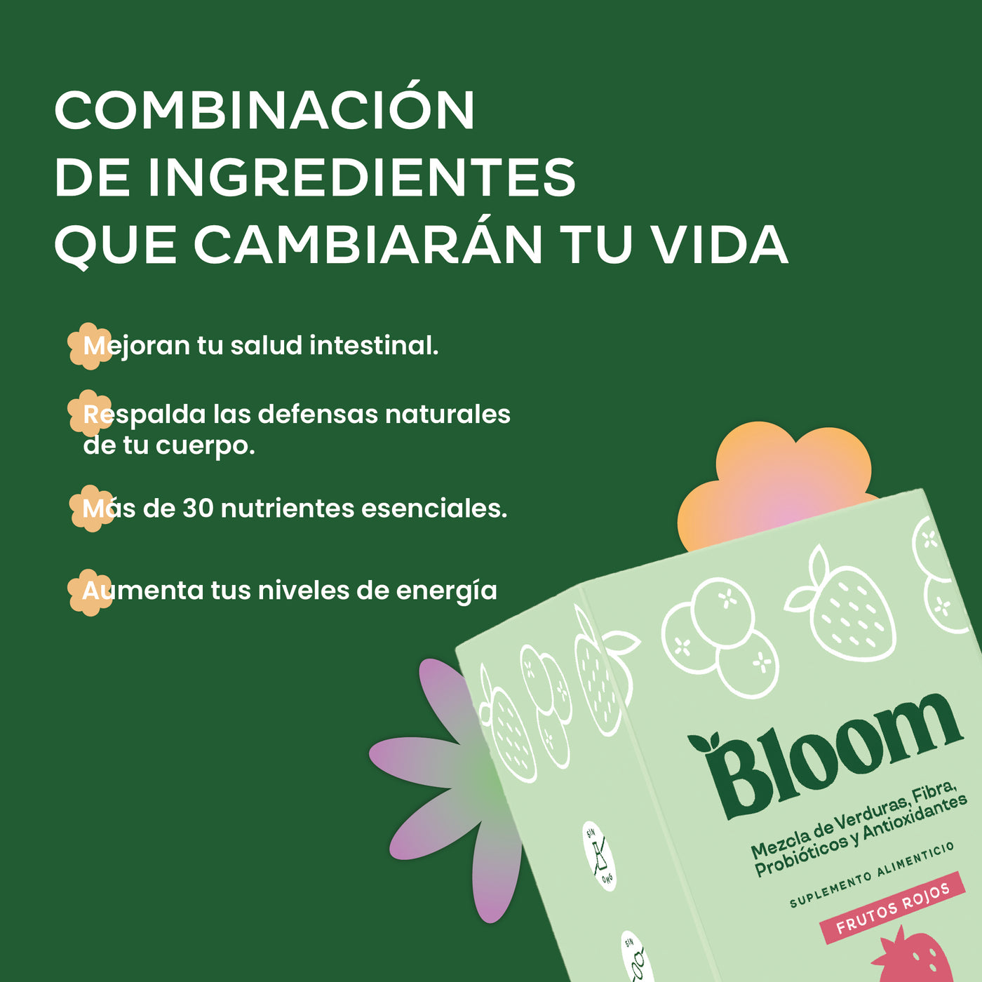 Greens Sabor Frutos Rojos 14 Sobres