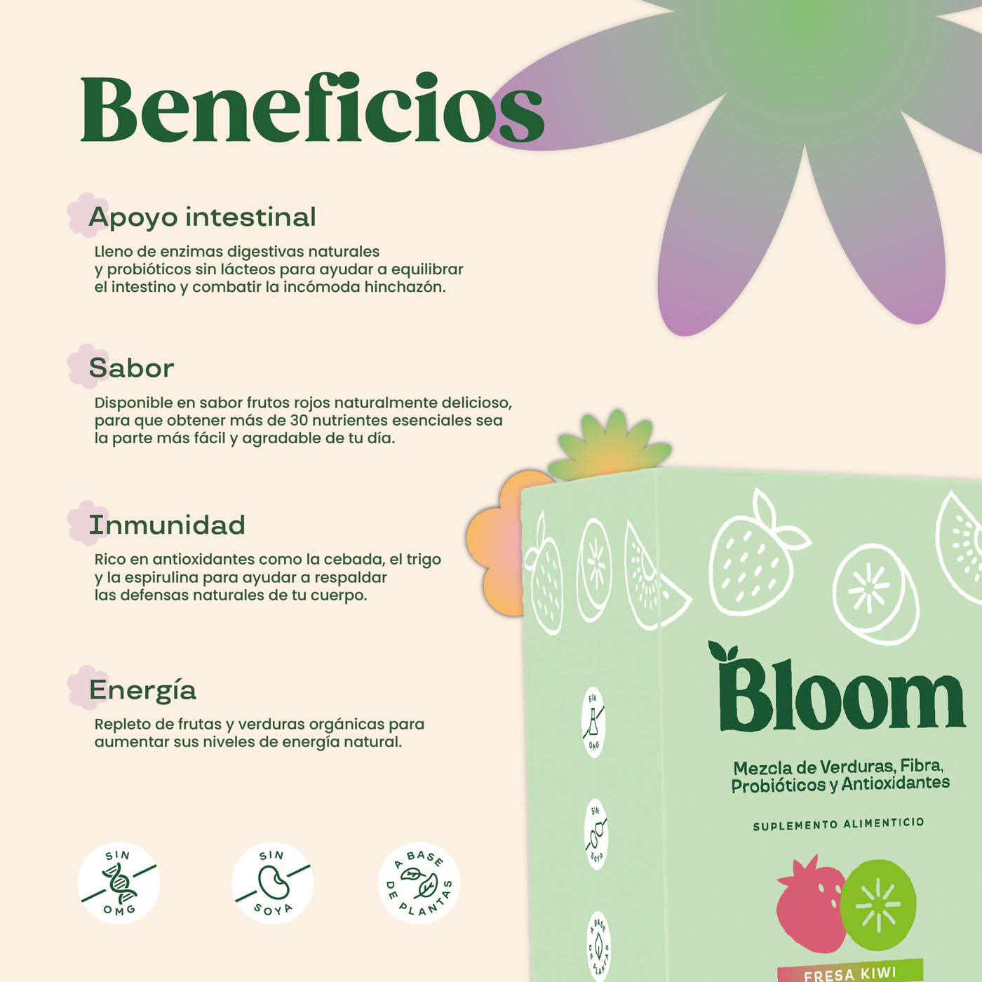 Greens Sabor Fresa Kiwi 14 Sachets