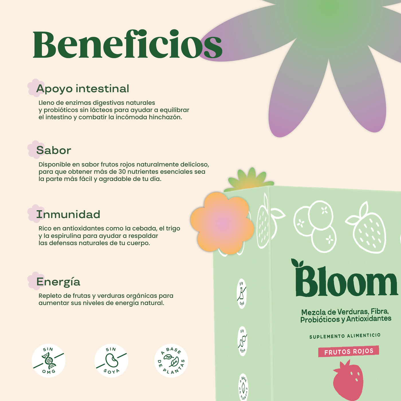 Greens Sabor Frutos Rojos 14 Sobres